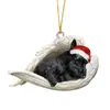 Decoración navideña colgante de perro creativo nuevo colgante de ángel accesorios para decoración de árbol de Navidad accesorios
