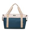 Bolsa de Almacenamiento, Bolsa de Gimnasio, Bolsa de Viaje, Bolsa de Abordaje de Viaje de Negocios para Mujer, Expandible, Diseño de Bloques de Color, Impermeable y Portátil para Viaje