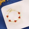 Suministro transfronterizo de pulsera de trébol de nuevo diseño simple para mujer deseo moda europea y americana superventas joyería de trébol marea