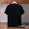 Suéter de cachemira para hombre, cuello redondo, manga corta, suéter base de punto de lana, nuevo estilo otoño e invierno, corte holgado, suéter casual de negocios para hombres de mediana edad