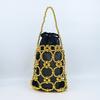 Bolso Pequeño Hecho a Mano Casero de Estilo Extranjero Moderno Personalizado Bolso de Cuentas Bolso Calado de Color Sólido Bolso de Mano para Mujer Japonés y Coreano Bolso Hecho a Mano