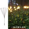 Led6 cabeza 8 cabeza Lámpara Luciérnaga movida por el viento Lámpara de pie Luciérnaga para exteriores decorativa escénica lámpara de césped lámpara de paisaje