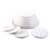 Papel Vaporizador Desechable del Fabricante, Hogar Grado Alimenticio Antiadherente, Papel para Vaporizar sin Lavado para Bollos al Vapor y Empanadillas, Papel Forro para Cesta Vaporizadora