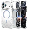 Aplicable a Apple 18ProMax Funda Magnética para Teléfono con Patrón de Olas iPhone17 Transparente con Airbag a Prueba de Caídas 16 Cubierta Protectora