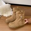Botines Retro Estilo Étnico para Mujer 2025 Nuevo Estilo Otoño con Falda Viaje Vacaciones Botas Western Botines Cortos Birkenstock