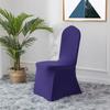 Funda Blanca para Silla Cubierta Elástica Hotel Boda Banquete Funda para Silla Todo Incluido Funda para Asiento de Silla Funda para Taburete Exportación Venta al por Mayor 140g
