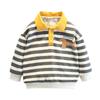 Sudadera para Niños Ropa de Otoño para Niños 2025 Primavera y Otoño Nueva Ropa para Niños Camisa Polo Rayada para Niños Top Deportivo Fresco y Guapo de Moda