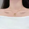 Nuevo Collar con Colgante de Cangrejo Pequeño Dorado Estilo Chino, Cadena para Clavícula Exquisita de Lujo Ligero Nicho de Gama Alta