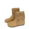 Botas Casuais da Moda para o Tornozelo Versátil Respirável Botas Curtas Novas Planas 2025 Estilo Francês Perfuradas Birkenstock