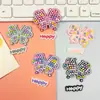 Goma Blanda de PVC Mariposa Colorida Hebilla Desgastable DIY Accesorios para Zapatos y Sombreros Funda de Teléfono Parche Decorativo de Diamante Imitación Hebilla de Flor para Zapatos