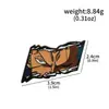 Mercancía de Anime Broches de One Piece: Luffy Sombrero de Paja, Zoro, Ace, Insignias de Barco Pirata