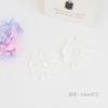 Accesorios para hacer bolas de flores eternas encaje pegatinas de flores hecho a mano DIY encaje blanco