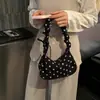 Moda Coreana Poá Estiloso Casual 2026 Tendência Diária para o Trabalho Bolsa Tote de Grande Capacidade para Ombro e Axila para Mulheres