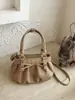 2026 Verano Nuevo Estilo Coreano Diseño de Nicho Bolso de Hombro Simple Fruncido para Mujer Bolso de Axila Moda Diaria para el Trabajo