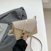 Bolso Pequeño Cruzado Texturizado de Diseño de Nicho 2026 Bolso Cruzado de Marca Nuevo de Moda Bolso Cuadrado Pequeño para Viajar al Trabajo y Uso Casual Bolso de Hombro