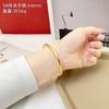 Pulsera de Oro Arena Vietnamita para Mujer, Pulsera de Cobre Francesa Retro Heritage, Retención de Color Duradera, Pulsera de Oro Simulado para Novia para Dos Generaciones de Felicidad
