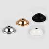 Soporte Secundario Metal Cubierta Pequeña Base Portalámparas Bandeja Portalámparas Negro y Blanco Lámpara de Mesa Lámpara de Araña Accesorios para Luminarias DIY
