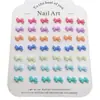 Novos Acessórios para Nail Art de Resina Gravata Borboleta Acessórios de Unha DIY Brincos Capa de Celular Acessórios de Unha Vestíveis
