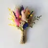 Corsage Casamento Flores Secas Flores Eternas Mini Buquê Casamento Presente de Feriado Acessórios de Decoração Conjunto Completo Venda por Atacado para Família