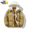 2025 Nuevo Conjunto de Dos Piezas con Capucha de Algodón para Otoño e Invierno para Hombres y Mujeres, Chaqueta de Algodón Gruesa, Resistente al Viento y Cálida para Exteriores