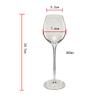 Chuangsite Premium Vaso Alto de Cristal sin Plomo de 300 ml con Forma de Manzana Pequeña