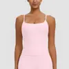 Regata de yoga transpassada com sutiã acolchoado, alças finas, design sem costas, justa ao corpo, secagem rápida, regata esportiva, roupa de yoga para mulheres