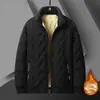 Chaqueta acolchada de algodón para hombre, otoño e invierno, de lana de cordero, holgada, de talla grande, de algodón, para hombre, de invierno, para exteriores, cálida, resistente al frío, de algodón, pequeña.