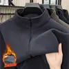 2026 Plus Veludo Engrossado Ollie Veludo Composto Grânulo Plus Veludo 680g Cardigan com Zíper Roupa Externa Bainha Canelada Masculino