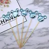 Bolo de Aniversário Estrela Decorativa Refletiva Dourada Prateada Estrela de Cinco Pontas Plug-in para Bolo Enfeites de Menina Bonita ins Celebridade da Internet