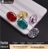 Flor de Gelo cortada zircônia cúbica Diamante de alto carbono Oval formato de coração joia nail art pedra nua incrustada zircão em estoque atacado