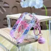 Chaveiro Urso Sonhador Desenho Animado Areia Movediça Menina Boneca Leite em Pó Casal Fofo Pingente de Bolsa Pequeno Presente Atacado