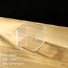 Caixa de Embalagem Plástica Transparente de PS de Grau Alimentício para Caixa de Remédios, Biscoitos, Elásticos de Cabelo Retangulares, Doces, Caixa de Armazenamento para Display de Caixa Surpresa