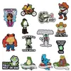 Broches da Série Sapo Desenho Animado Criativo de Novo Produto Transfronteiriço, Conjunto de Insígnias de Sapo Pequeno Personalizadas, Divertidas, Fofas e Excêntricas