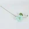 Flores de lana tejidas terminadas, flores tejidas a crochet hechas a mano, flores de oil-tong, productos terminados de un solo tallo, decoración para escenas de boda, flores artificiales de lana
