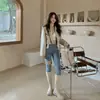 Botas Elásticas Planas Blancas y Negras Botas Delgadas de Moda Botas Altas por Encima de la Rodilla Mujer 2025 Otoño e Invierno Nuevo Estilo