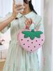 Bolsa de Morango Fruit da Moda, Nova Bolsa de Ombro Estilo Coreano para Mulheres, Bolsa Transversal, Bolsa de Mão de Alto Valor para Meninas e Crianças
