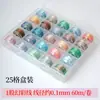 Frete Grátis 3 Fios Cor Mágica Segmento de Cor Tingido Fio Colorido DIY Pulseira Trançada Feita à Mão Material para Enrolar Pulseira Corda Trançada Camaleão