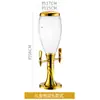 Dispensador de Cerveza de Doble Cabezal 3L, Máquina de Cerveza Comercial con Iluminación, Torre de Cerveza para Bares y KTVs, Dispensador de Bebidas de 5L