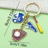 Llavero Colgante Creativo Transfronterizo de PVC Simulación de Voleibol, Fútbol, Rugby, Baloncesto, Tenis Accesorios Colgantes para Bolsas