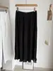 Falda Larga Elegante de Gasa con Bloques de Color y Caída, Estilo Coreano Nuevo para Mujer, Verano 2026 6578