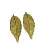 DIY Folha Grande Planta Tridimensional Latão Cobre Embrião Pingente Brincos Roupas Pingente Colar