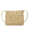 Bolso de Paja Tejido Estilo Coreano Estilo Perezoso Color Sólido Casual Bolso de Hombro Portátil Estilo Bosque de Verano para Mujer