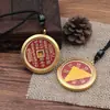 En stock para entrega rápidaColgante de moneda de latón Shangui, caja Gau, llavero de moneda con aceite rojo, accesorio antiguo para hombres y mujeres