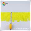 Pluma Wenshi Otoño e Invierno 2018 Placa Plana Grande Pluma de Pavo Cabeza Plana Pluma de Pollo Borde de Tela Danza de Xinjiang Adorno para la Cabeza