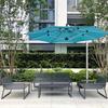 Combinación de Sofá de Exterior Aleación de Aluminio Impermeable Protección Solar Sofá de Patio Terraza Villa Hotel Muebles de Ocio de Diseño