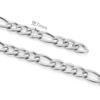 Cadena cubana de acero inoxidable de 7 mm de ancho, estilo europeo y americano, para hombre, estilo hip hop, para bolso cruzado, cadena decorativa.