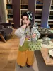 Weiniguo 2026 Otoño Nueva Ropa Infantil Niñas Estilo Coreano Chaqueta con Capucha de Lunares Lindo Top con Cremallera