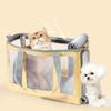 Bolsa para Mascotas para Salidas, Bolso de Mensajero de Malla Transpirable para Gato y Perro, Bolsa Tote de Malla para Playa de Gran Capacidad