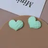 Mismo Pinza para el Cabello con Forma de Corazón de Melocotón Cóncava y Convexa de Felpa Flocada de Colorido del Libro Rojo, Parche para el Cabello, Accesorios para Joyería DIY