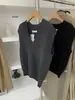 Directamente del fabricante: Camiseta de Punto Fino con Graffiti de Manga Corta para Mujer, Versátil, de Personalidad, para Primavera/Verano, Tejido de Diseño Sencillo